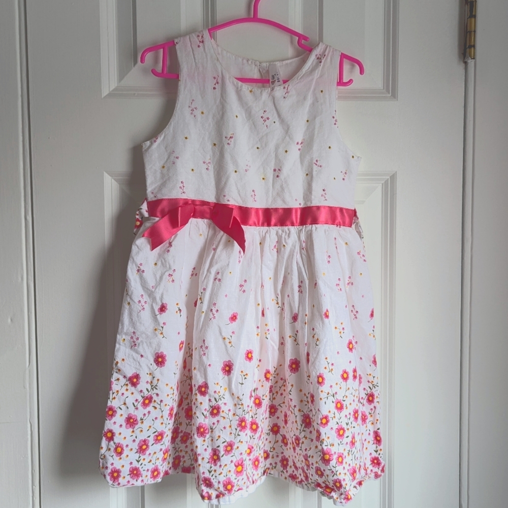 Spy DDy Joy of Love Girls Floral Cotton Dress Size 3-4